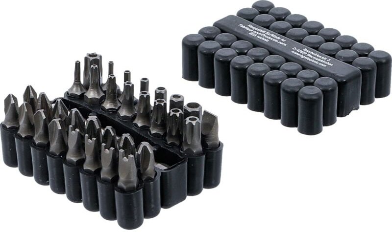 Bgs Technic - Bit-Satz kurz Antrieb Außensechskant 6,3 mm (1/4') verschiedene Profile 33-tlg.