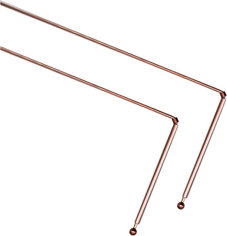 Wünscheruten - 99,9 % Reines Kupfer, 2 Stück Wünschelruten Werkzeuge für die Geisterjagd,