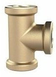 T-Stück, 3 x Innengewinde, g 1 1/4, Druck 16 bar, Messing blank - Riegler