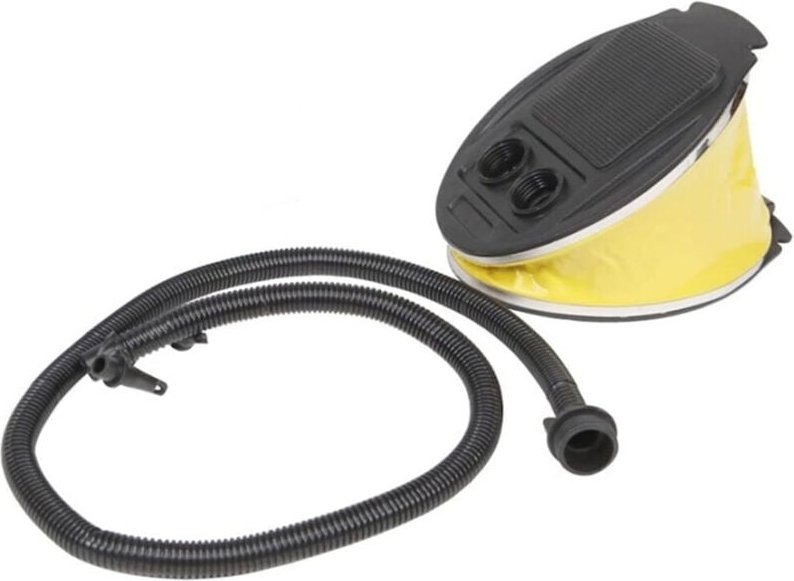 Trade Shop - 3LT Fußpumpe Balg Inflator mit Düsen flexiblem Schlauch 23x17x9cm 016968 -