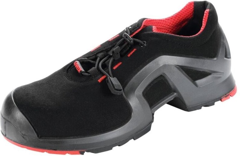 Uvex - 1 x-tended Sicherheits-Halbschuh Gr.40 W11 S3L esd sr schwarz/rot 8516.2