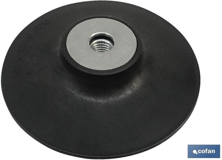 Platte für Faser- und halbflexible Scheiben 180 x M14