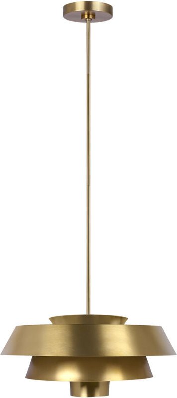 Brisbin 1 Lichtanhänger, brüniertes Messing, E27 - Elstead