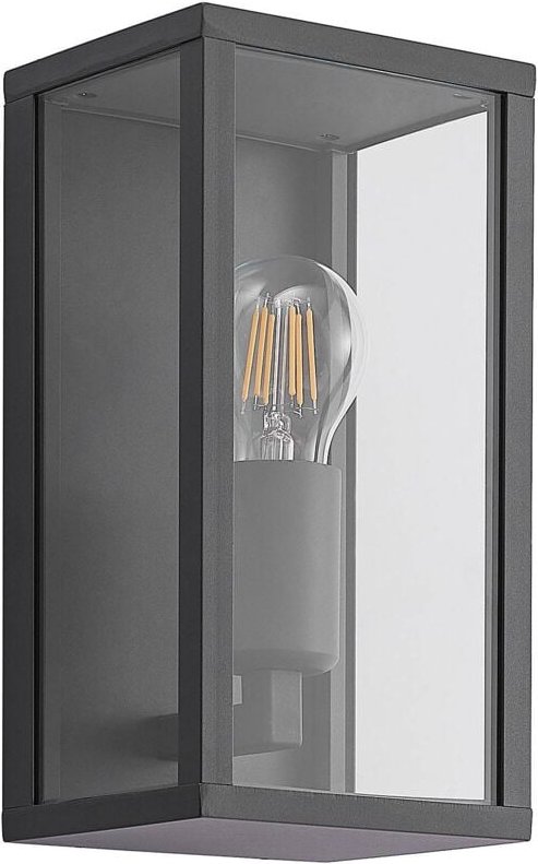 Utomhusvägglampa "Peldar" aus aluminium / grå / zink von Lindby