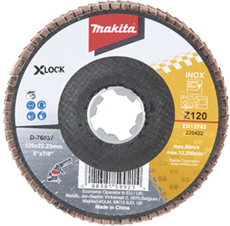 Fächerschleifscheibe 125mm Z120 - Makita