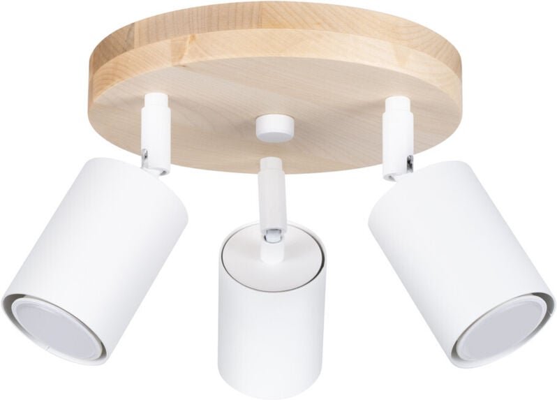 Verdo Skandinavisches Lattenholz, Weiß 3x GU10 - Sollux