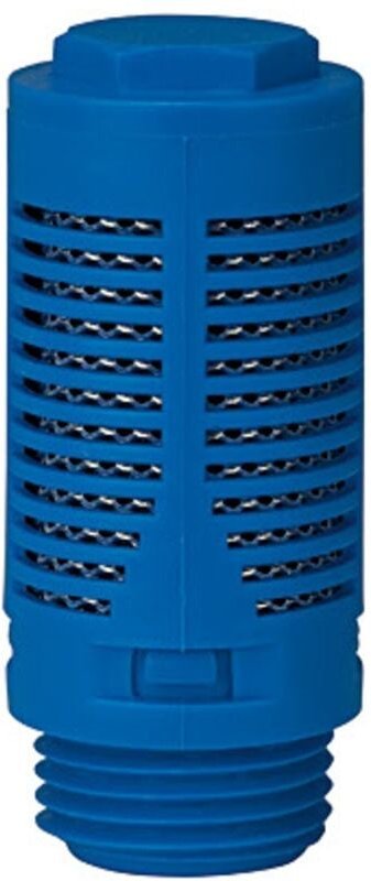 Riegler - Kunststoff-Schalldämpfer g 3/8, Stahlnetz/Baumwollstreifenfüllung