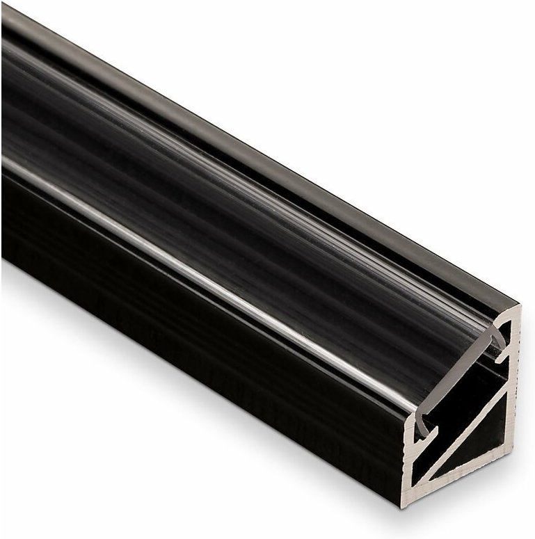 So-tech - 5er Pack - led Eck-Profil-66 schwarz / klar 2m für led Streifen