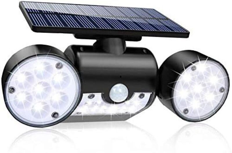 IP65 Wasserdichtes Solarlicht mit Bewegungssensor, 30 LEDs, kabellose Solar-Wandleuchte für den Außenbereich mit 3 Siche...