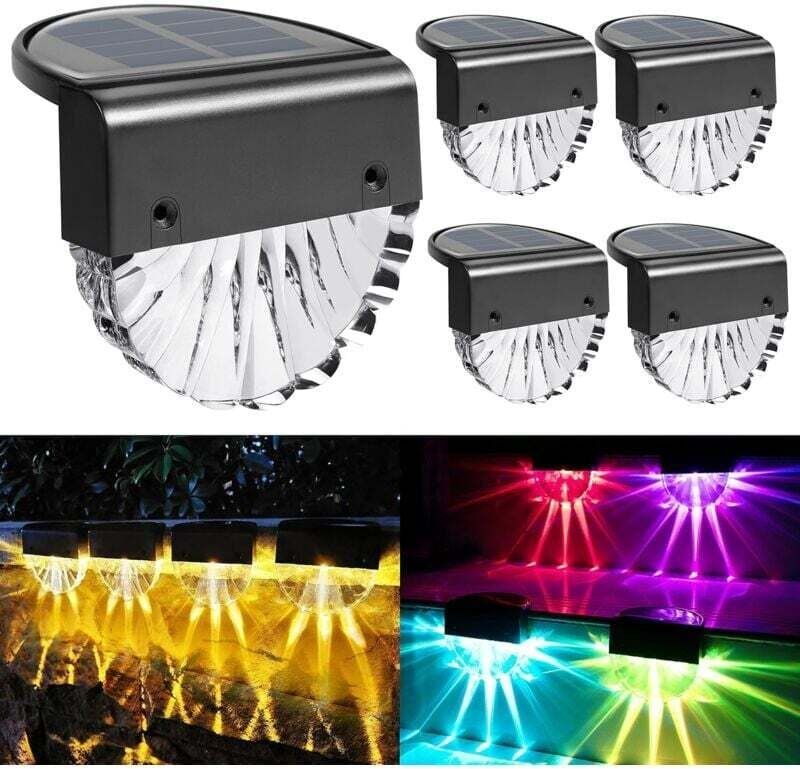 Solar-Gartenleuchten für den Außenbereich, wasserdichte Solarleuchten zur Gartendekoration, 4-teilige LED-Solar-Gartenle...