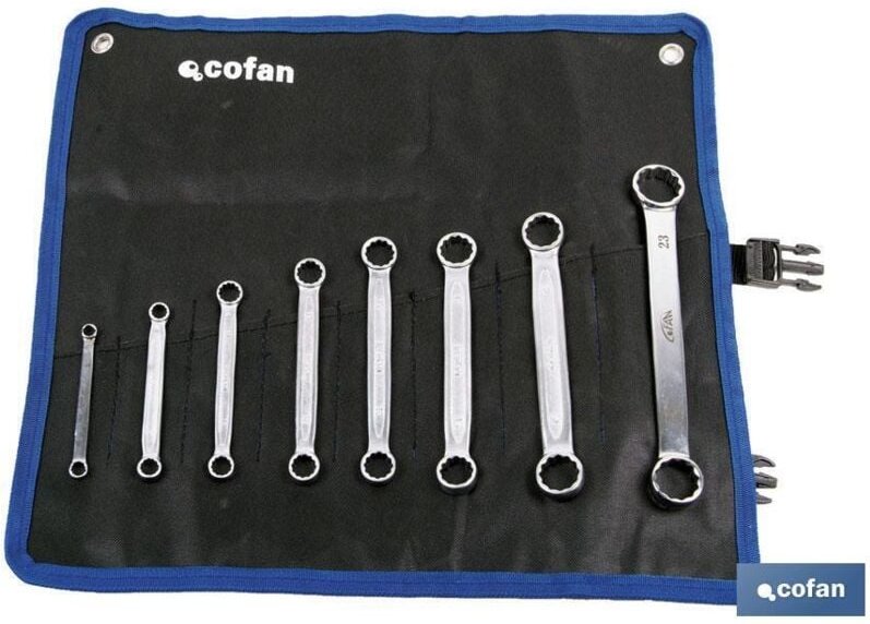 Satz mit 8 flachen Sternschlüsseln