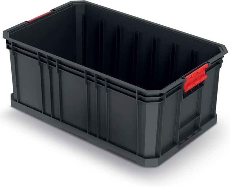 Stapelbox Lagerkiste Transportbox Werkzeugkiste Kasten + Trennwände, Version: KMS553520, 520 x 329 x 210 - Kistenberg