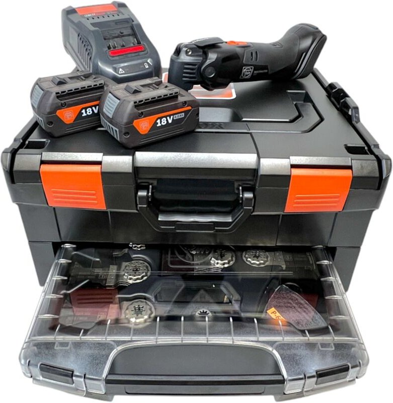 Fein - Multi-Cutter amm 500 plus Black Edition (2 x 4,0 Ah + GAL1880CV + L-Boxx 136 + i-Rack + i-Boxx + Zubehör)