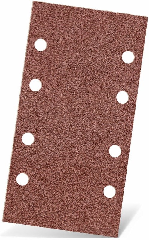 Red Klett-Schleifblätter, 180 x 93 mm, 8-Loch, f. Schwingschleifer, Normalkorund (50 Stk.) K80 - Menzer