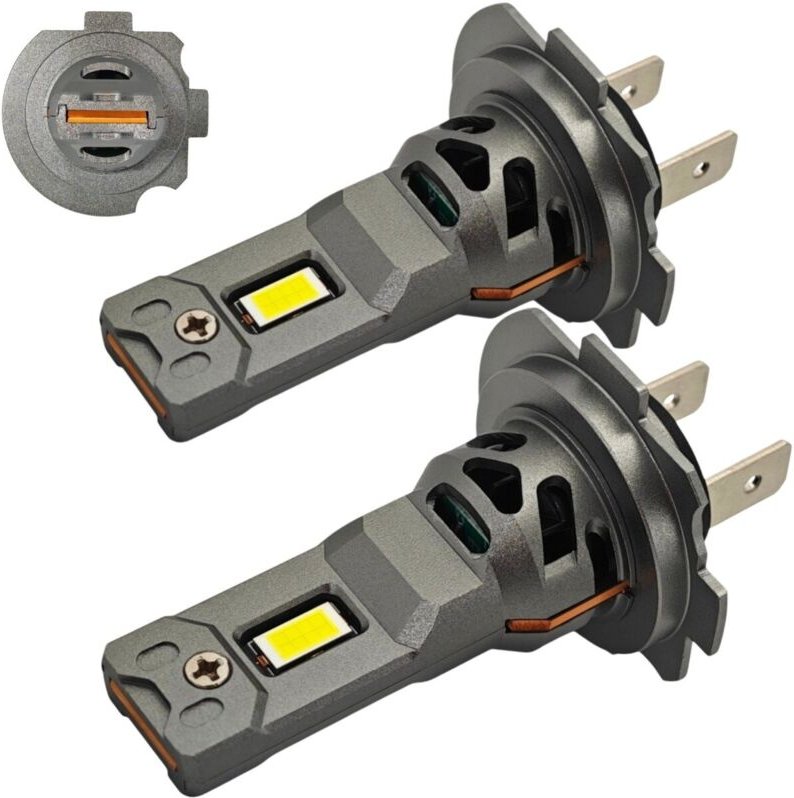 Stück H7 LED Birnen 9V-32V CANBUS CSP 8000lm stark, weiß