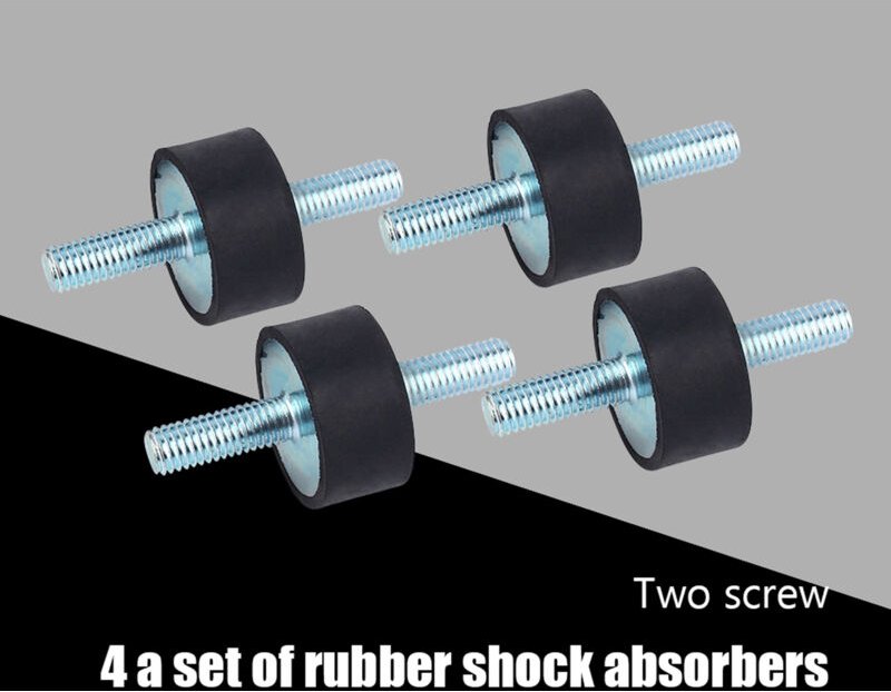 Ej.Life Dochtdämpfer, verschleißfeste Gummilager, leichte Vibrationskontrolle, 4 Stück, langlebig für Dieselmotoren
