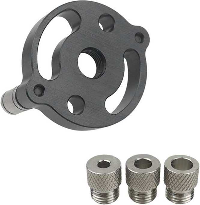 Gerader Locher-Locher-Set für die Holzbearbeitung, Heimwerkerwerkzeug mit 6/8/10 mm Edelstahl-Bohrhülse