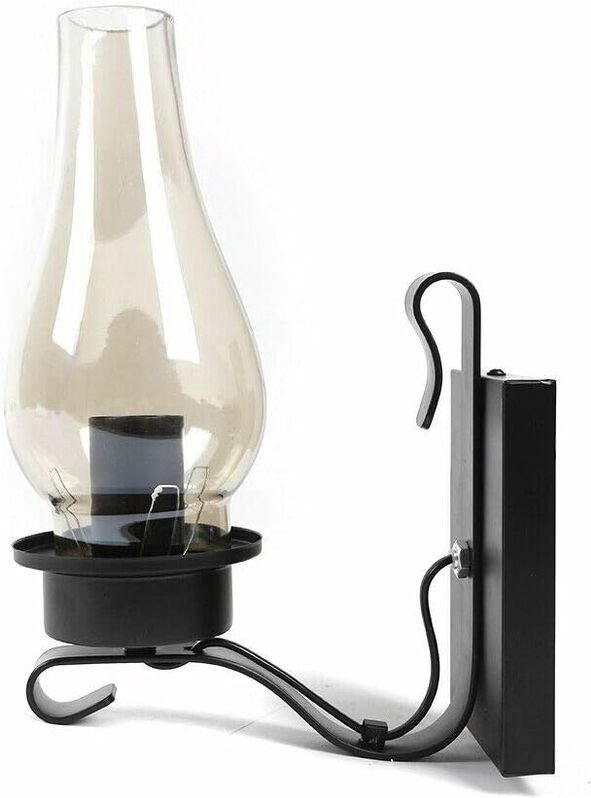 Retro Wandleuchte Wandlampe Industrielampe Glas Lampenschirm Nostalgie Wandlampe 220V