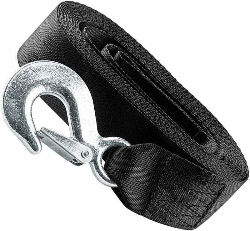 Hochleistungs-Bootstrailer-Windengurt mit Sicherheitshaken, Bruchlast 10000 LB (5 CM 6 M)