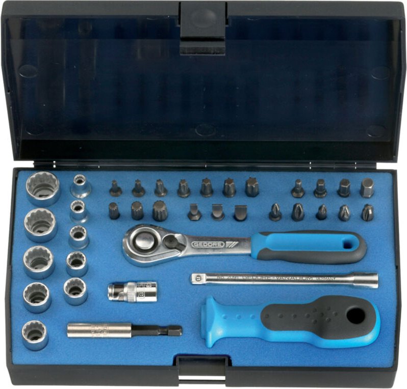 Steckschlüssel-Satz 1/4' 37-tlg ud-in-is-ph-pz-tx, d 20 KAU-20, 2010348 - Gedore