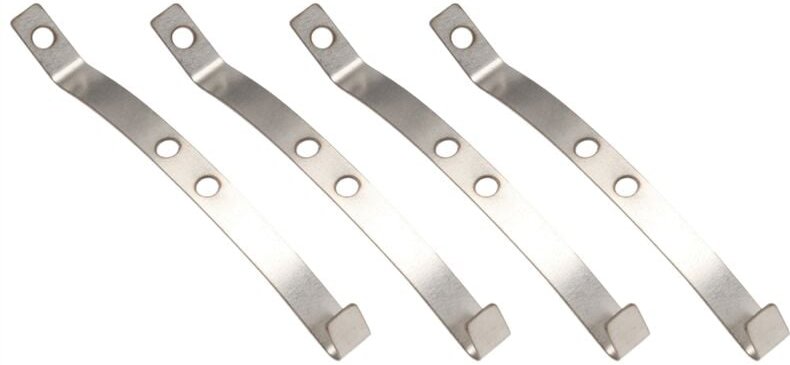 Tlily - 4 StüCk Stahl StoßDäMpfer Blattfedern Federung für D12 B14 B24 B16 B36 rc Truck Car Upgrades Teile ZubehöR