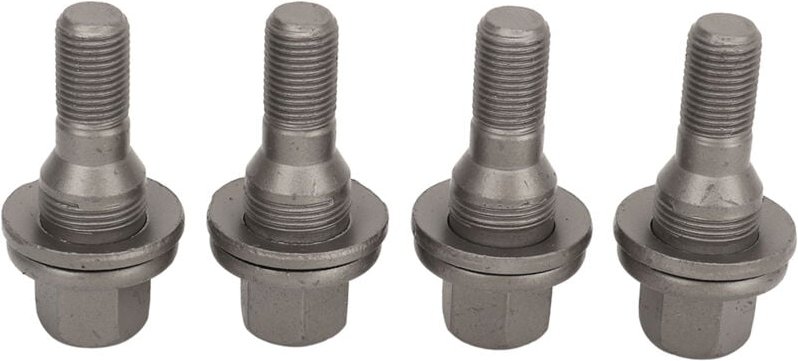 Zoternen - 4 Stück 17 mm Sechskant-Radmuttern, Radmuttern, 003549817, Ersatz-Reifenmuttern für Peugeot 206 207 208 308 4...