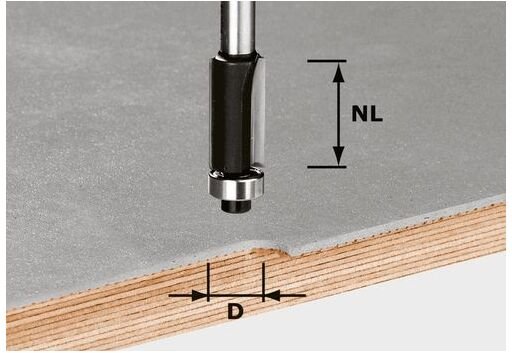 Bündigfräser hw S8 D12,7/NL25 (491027) - Festool
