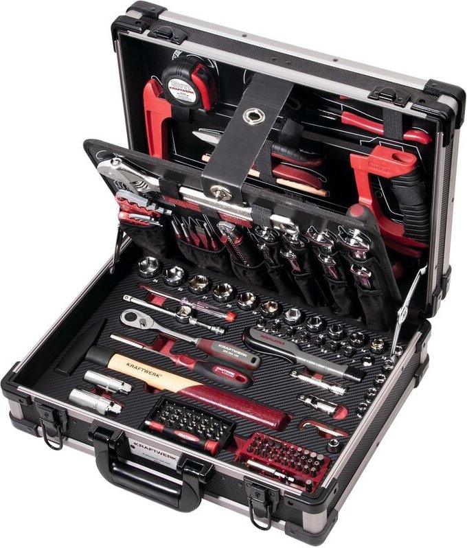 Profi-Alu-Werkzeugkoffer kw 151-tlg.