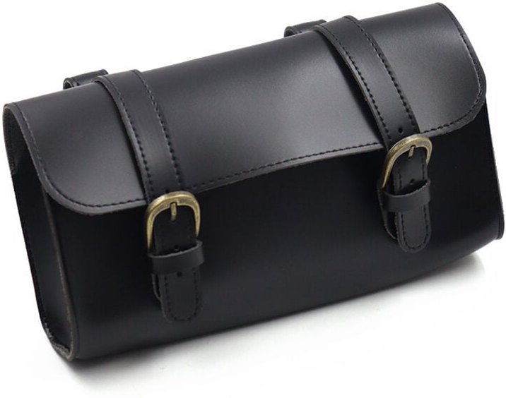 Shining House - Retro pu Leder Fahrrad Tasche Klapp Lenker Sattel Lagerung Werkzeuge Fahrrad Zubehör Lenker Lagerung Tas...