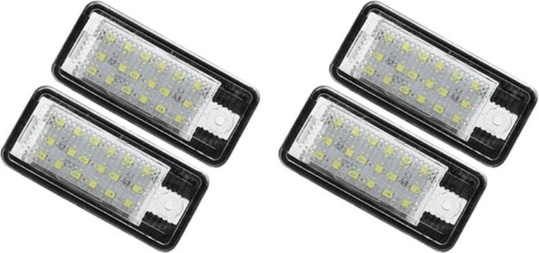 Tlily - stücke Auto led Lizenz Nummer Platte Licht Lampe Weiß für A3 S3 8P A4 B6 B7 A5 A6 4F A8 S8 C6