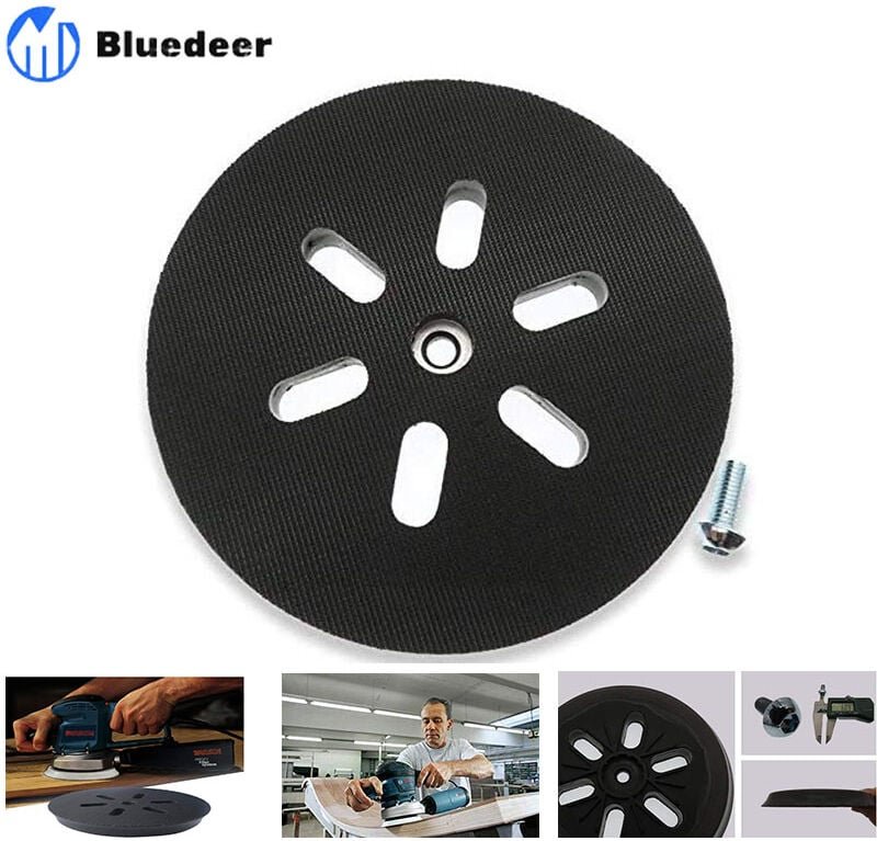 150 mm Schleifteller – für Bosch gex 150 ac, pex 15 ae, gex 150 Turbo Exzenterschleifer – 150 mm mit Schraube w Schleift...