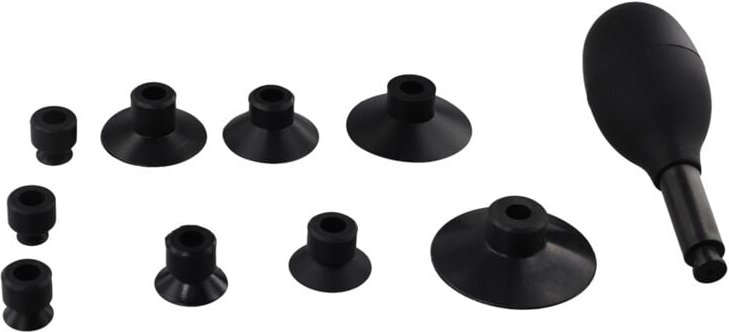 Linsensauger-Set, , mit 9 Auswechselbaren Saugnäpfen, Starker Saugkraft, Manueller Vakuum-Saugstift, Linsenabzieher