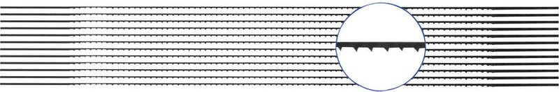 Laubsägeblatt für Metalle 12er-Pack Donau Elektronik 810442