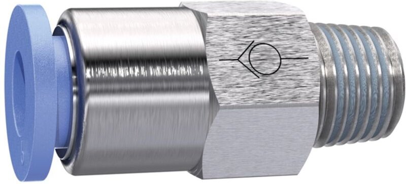 Riegler - Gerades Rückschlagventil »Blaue Serie« Schlauch-Gewinde, r 1/4 a.