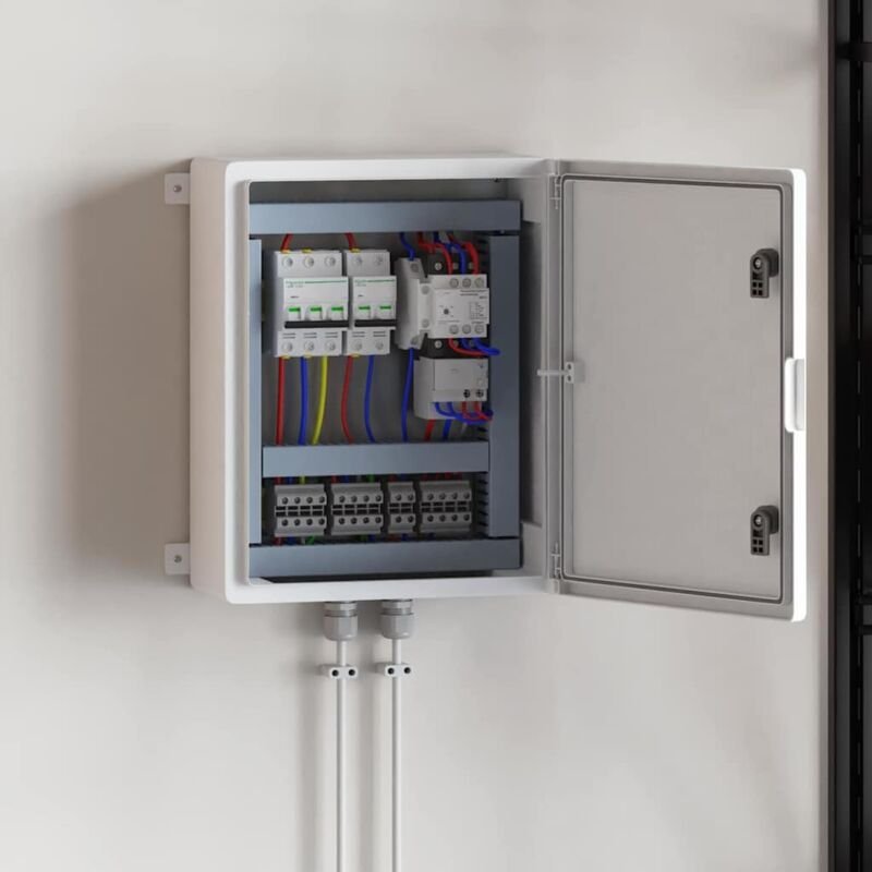 Steuerschrank Grau 40 x 24 x 50 cm Plastik Vidaxl