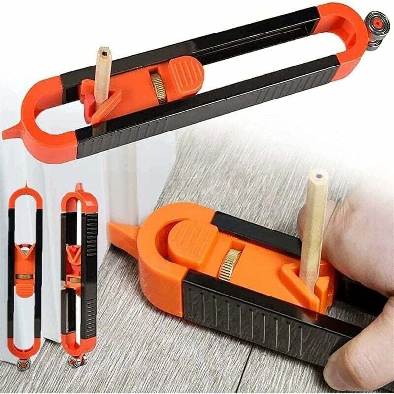 LaBlanc – Präzise Konturlehre mit Sperre, Profilanreißlineal, Konturlehre für Holzbearbeitung, Formkontur-Duplikator, un...