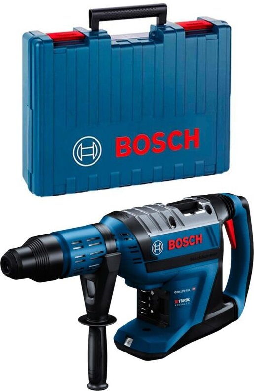 Bosch Akku-Bohrhammer biturbo gbh 18V-45 c mit sds max Solo inkl. Zubehör-Set im Koffer - 0611913000