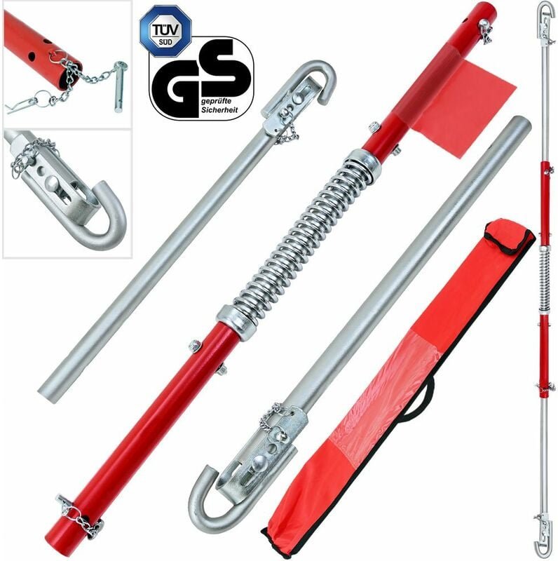 Abschleppstange 3tlg. inkl. Dämpfung 2000 kg Zugkraft inkl. Tasche pkw Abschleppseil - Deuba
