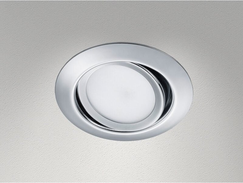 Runder led Einbaustrahler rila schwenkbar Chrom glänzend 5 Watt
