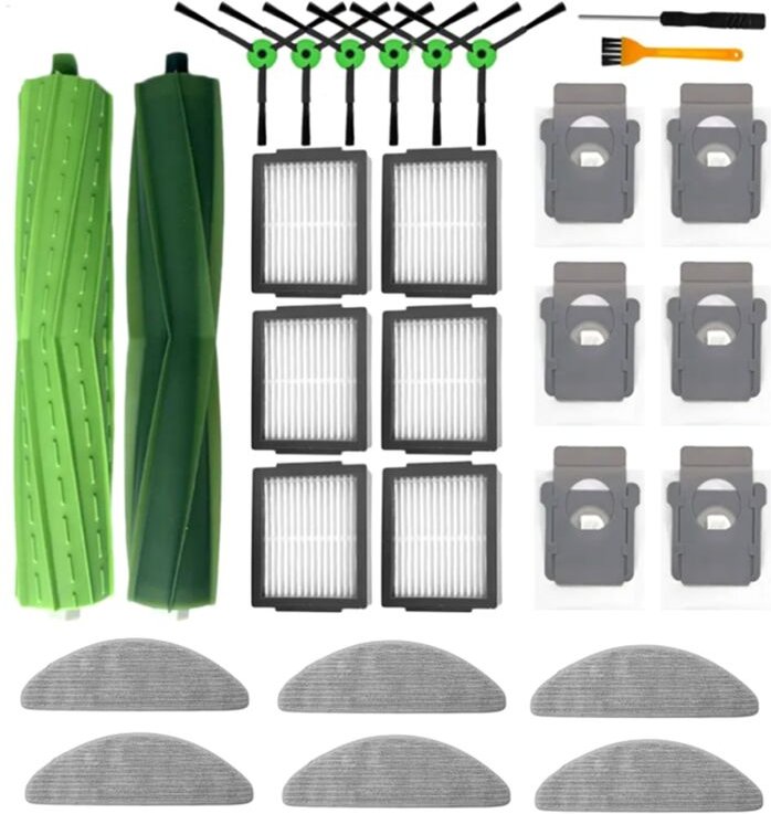 Kompatibel mit für Combo I5 / I5+ J5/J5 + Roboter-Staubsauger, HauptseitenbüRste, Hepa-Filter, ZubehöRteile