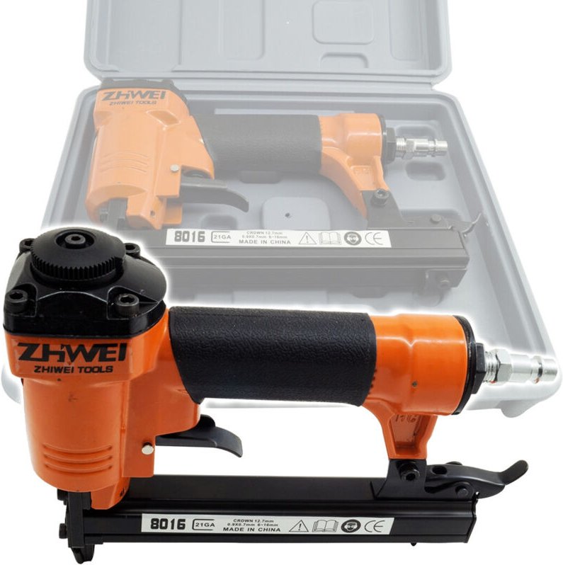 Trade Shop Traesio - Trade Shop - Druckluftnagler, Klammergerät, Nagler, Klammergerät 6-16 mm -