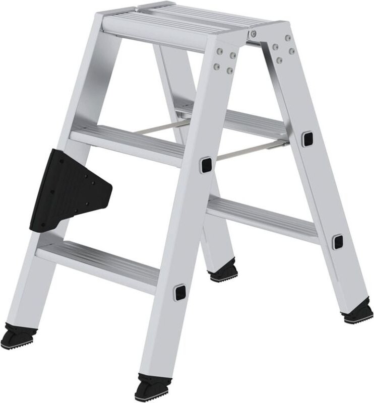 Thumbnail - MUNK Aluminium-Stufen-Stehleiter Beidseitig 2x3 Stufen 40206