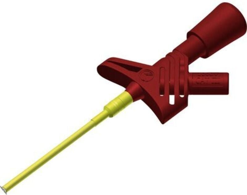 Sks Hirschmann - kleps 1600 rt Sicherheits-Abgreifklemme Steckanschluss 2 mm cat ii Rot