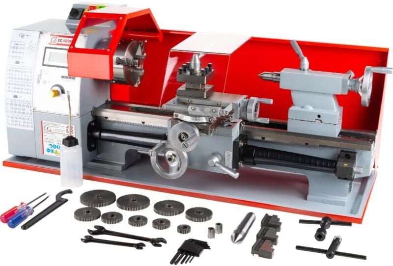 Holzmann - Tischdrehmaschine ED400FD230V Rechts-Linkslauf schaltbar Drehmaschine