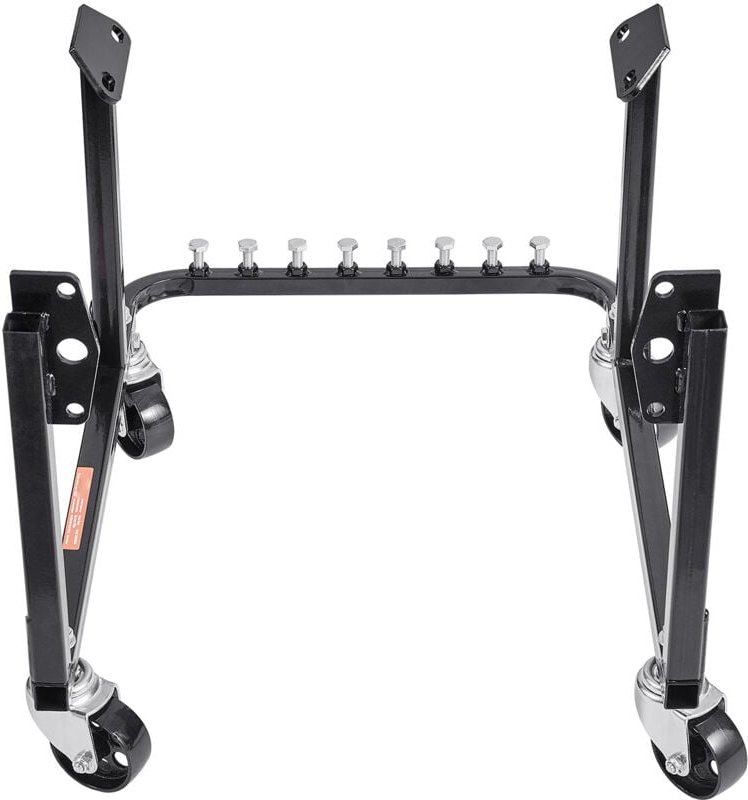 Mophorn - U-förmiger Motorständer für Motoren (340 kg Tragkraft), stabiler Stahlrahmen mit 4 Lenkrollen und 4 einstellba...