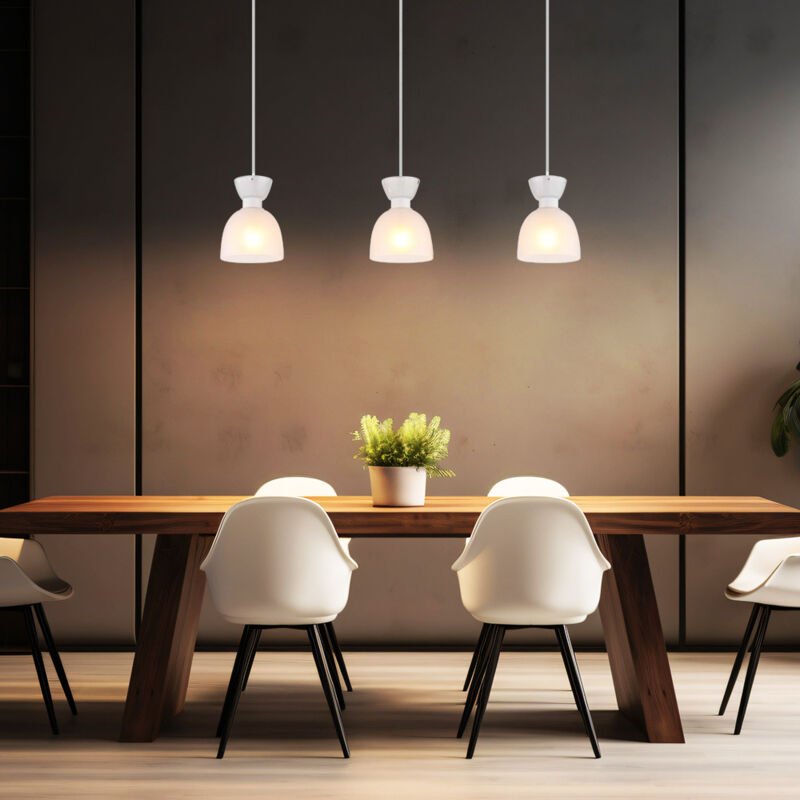 Globo Lighting - Pendelleuchte Hängelampe Esszimmerleuchte Deckenlampe Metall Glas Höhe kürzbar