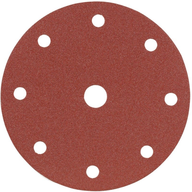 Papier-Klett-Schleifscheibe (a) Lochung 8fach + 1,⌀ 150 mm, Körnung: 40 - Starcke