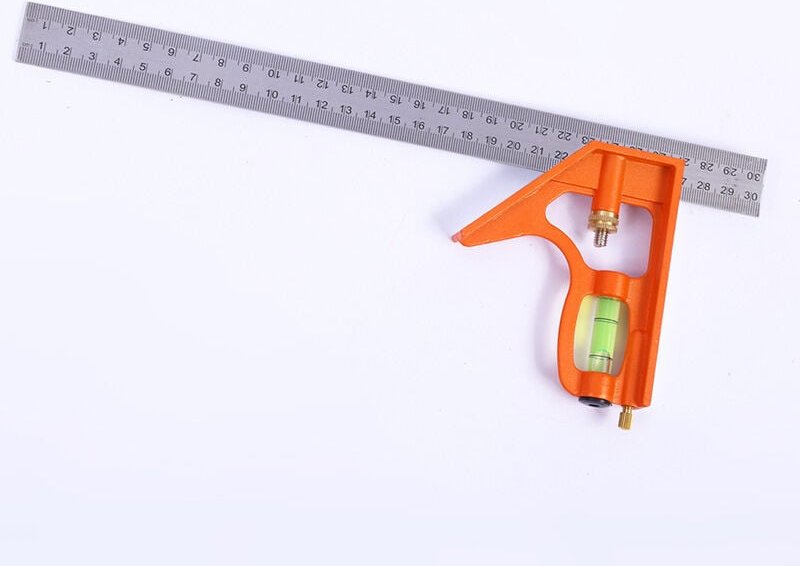 300 mm Kombinationswinkel – universeller und präziser Kombinationswinkel aus Metall mit Anschlag und Anreißwerkzeug – pr...