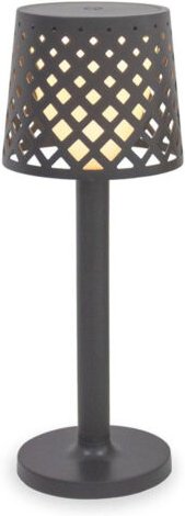 Licht-erlebnisse - Tischleuchte außen led Touch IP44 31 cm hoch Anthrazit 3000 k warmweiß kabellos tragbar Deko Tischlam...
