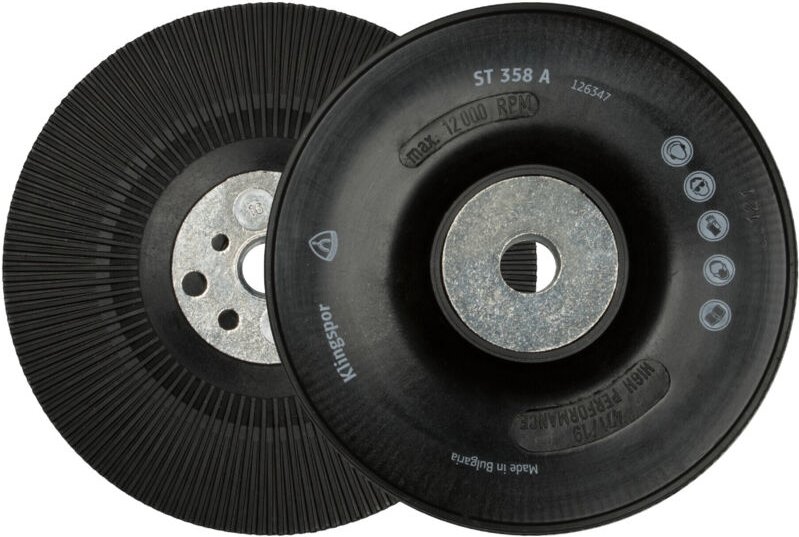 ST358A FI-Stützteller gerippt, 125 mm Gewinde m 14 - Klingspor